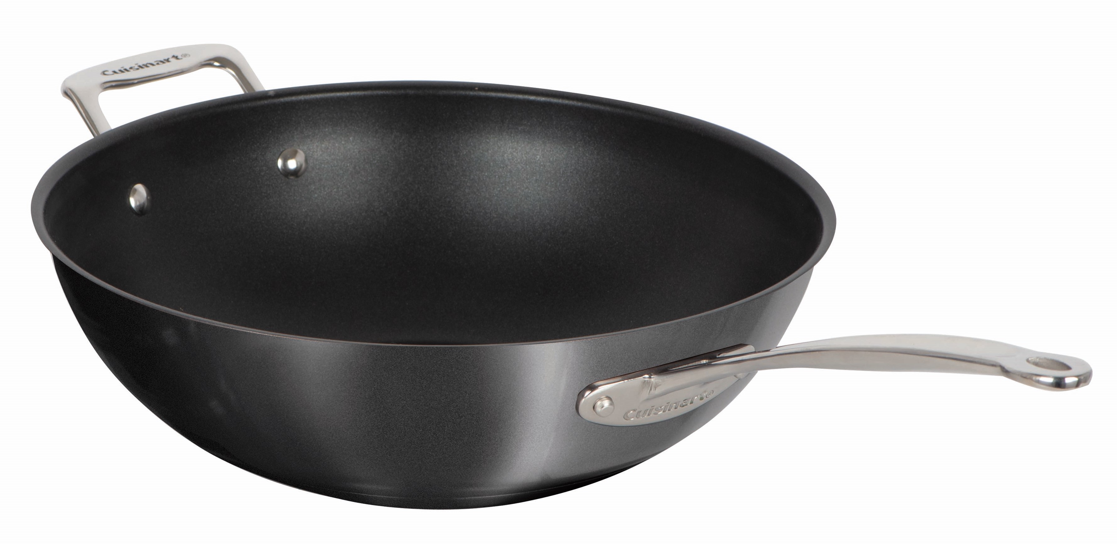 12" NON-STICK WOK WITH HELPER HANDLE-MG (BLACK)