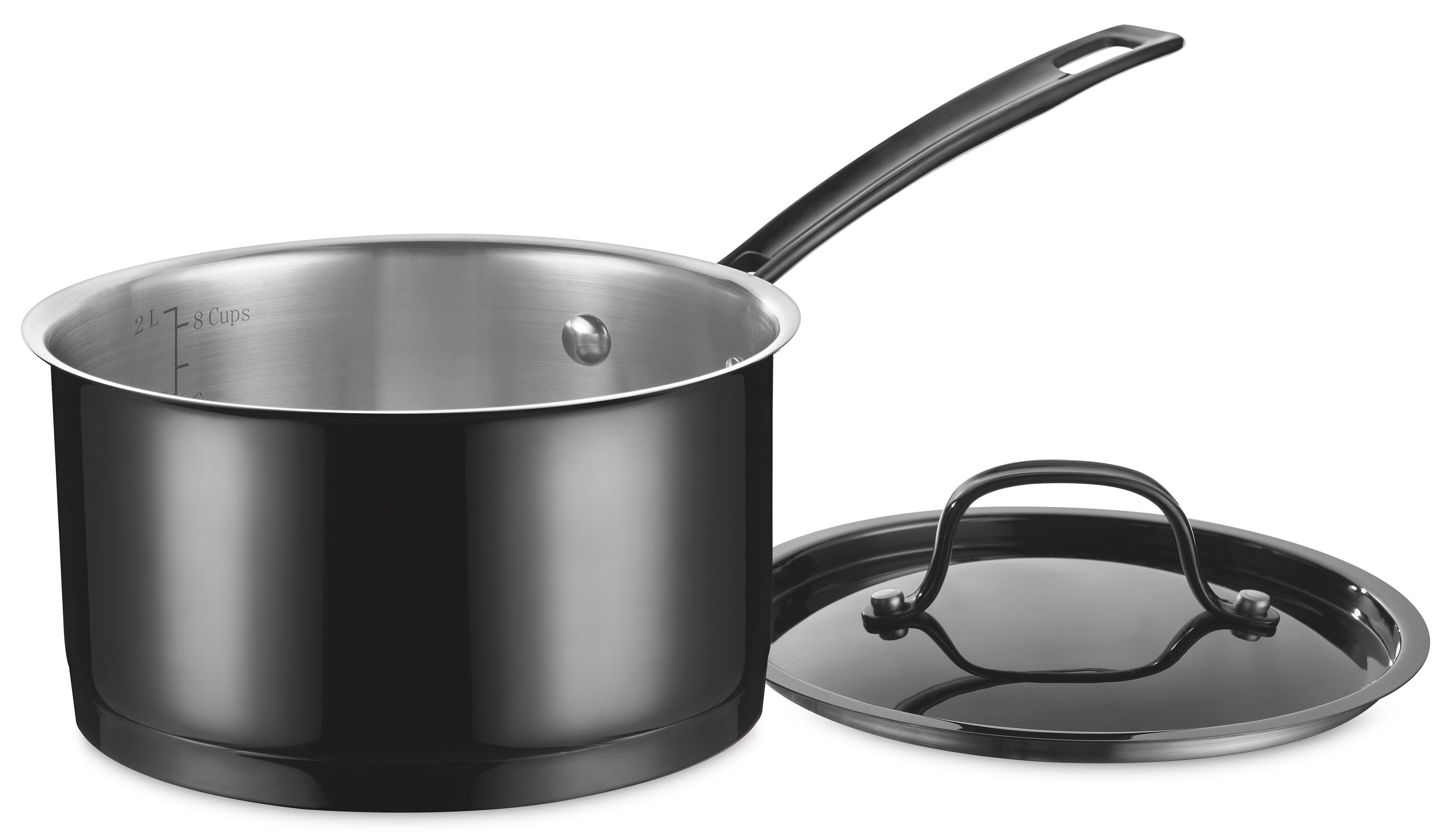 2.5QT SAUCEPAN WITH LID (BLACK)