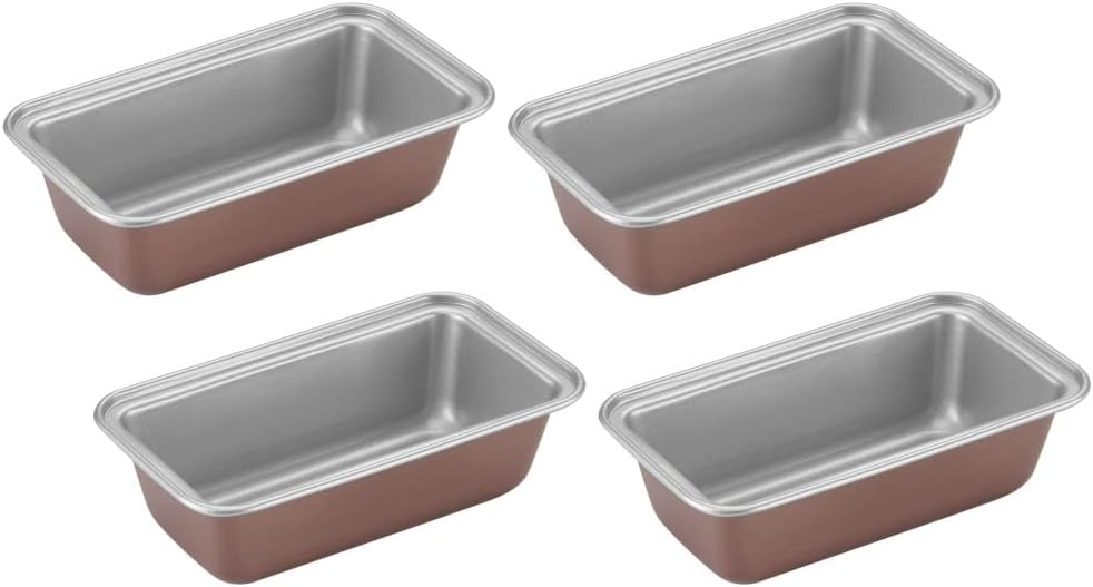 MINI LOAF PAN 4 PC SET      BRONZE
