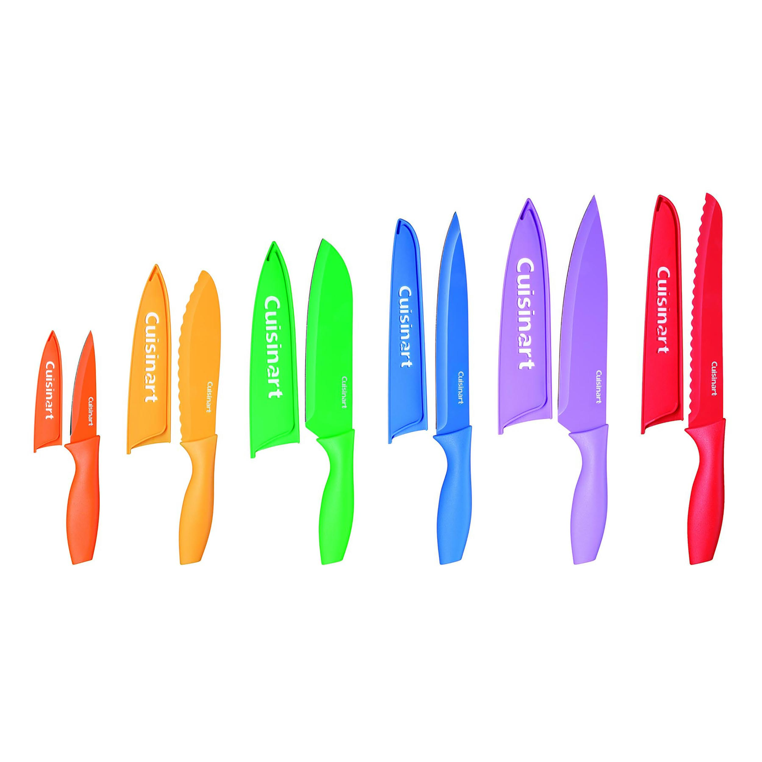 CER COATED 12 PC KNIFE SET  ADVANTAGE (PURPLE, RED, YELLO, GREEN, BLUE, LIGHT GREEN)